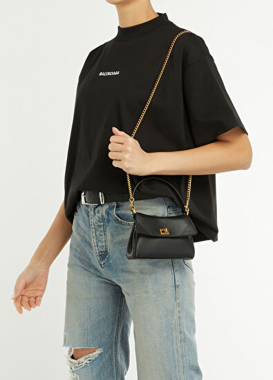 Balenciaga Rodeo Siyah Kadın Deri Çanta - 5