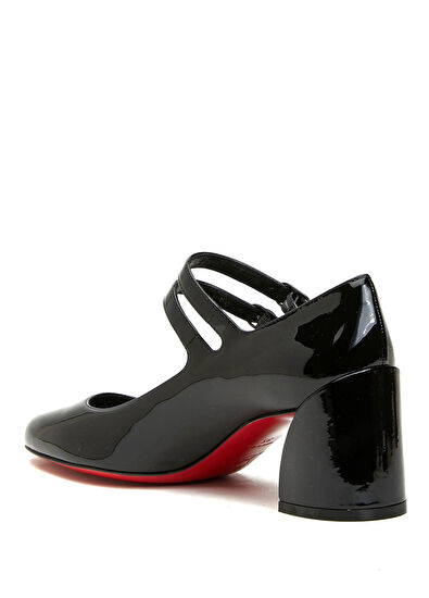 Miss Jane Siyah Deri Topuklu Ayakkabı - Görsel 5