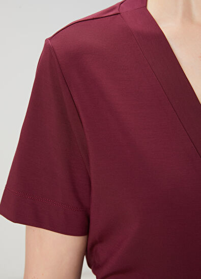 Beymen Club Bordo Basic T-shirt - 5