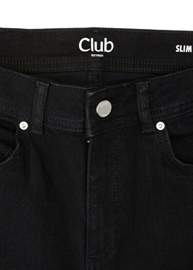 Beymen Club Slim Fit Siyah Jean Pantolon - 5
