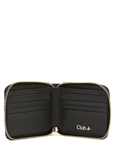 Beymen Club Small Black Women's Leather Wallet - 4