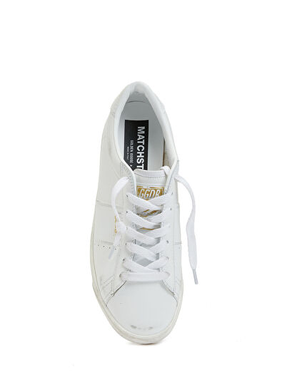 Golden Goose Matchstar Beyaz Kadın Deri Sneaker - 4