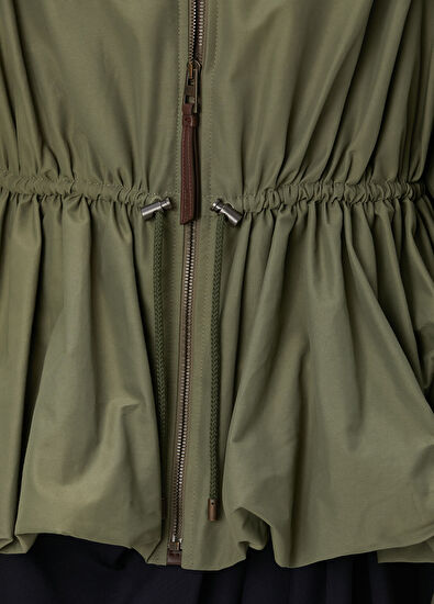 Haki Deri Yağmurluk - Görsel 6