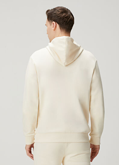 Beymen Club Ekru Kapüşonlu Sweatshirt - 4