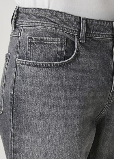 Beymen Club Gri Yıkamalı Tapered Fit Jean Pantolon - 4