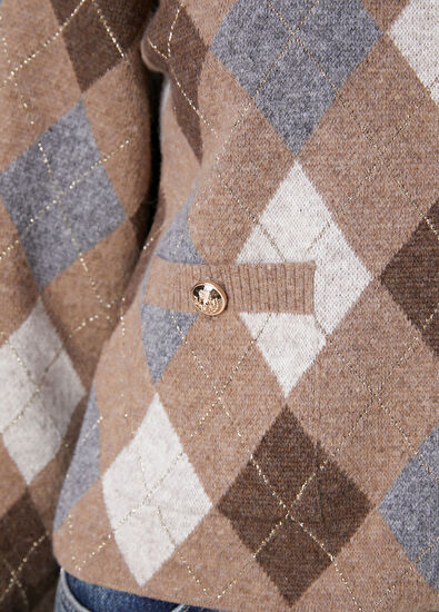 Beymen Club Brown Diamond Patterned Cardigan - 7