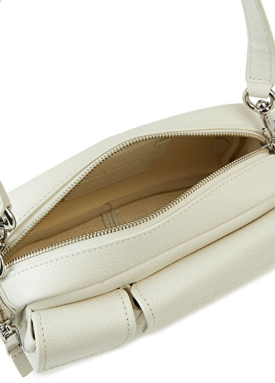 Marc Jacobs The Cargo Beyaz Kadın Deri Omuz Çantası - 5