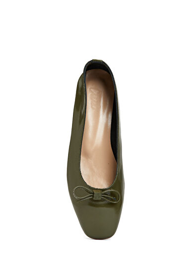 Beymen Club Haki Kadın Deri Babet - 4