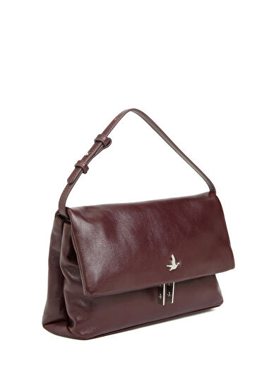 Beymen Club Bordo Kadın Deri El Portföyü - 3