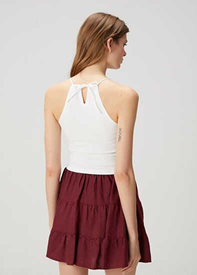 Beymen Club Kırık Beyaz Büzgülü Bluz - 5