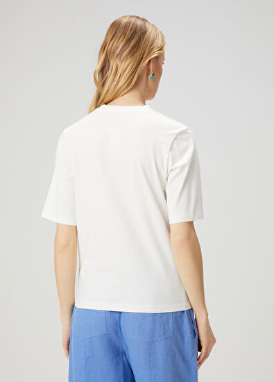 Beymen Club Beyaz Baskılı T-shirt - 6