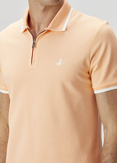 Beymen Club Peach Ecru Polo T-Shirt - 5