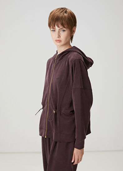 Beymen Club Mürdüm Beli Büzgülü Sweatshirt - 3