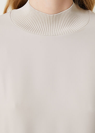 Beymen Club Bej Saten Garnili Kazak - 5