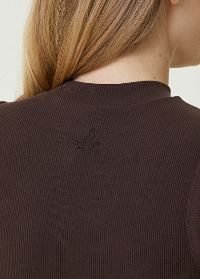 Beymen Club Kahverengi Logo Detaylı Atlet - 4