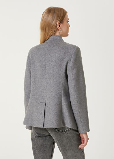 Grey Wool Cachet Blazer Beymen Club Grey Wool Cachet Blazer - 6