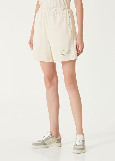 Sporty & Rich Prince Health Gym Krem Şort - 3