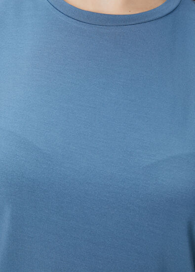 Beymen Club Mavi Modal T-shirt - 5