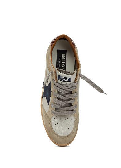 Ball Star Lacivert Beyaz Erkek Deri Sneaker - Görsel 6