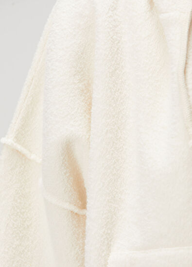 American Vintage Ekru Kapüşonlu Fermuarlı Sweatshirt - 5