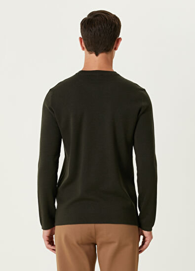 Beymen Club Haki Yün Basic Kazak - 5