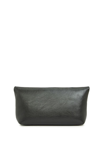 Essentials Siyah Kadın Deri El Portföyü - Görsel 5