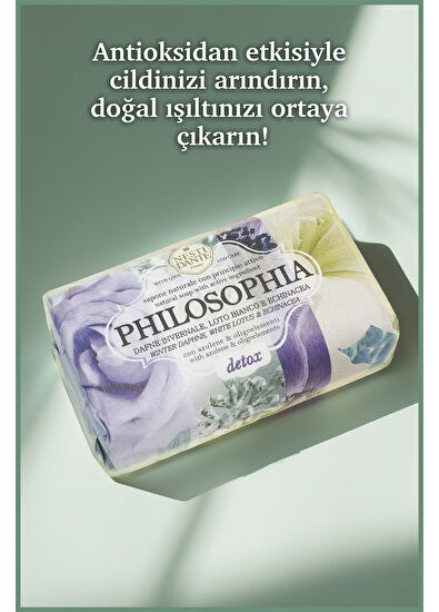 Nesti Dante Philosophia Detoks ve Aydınlatıcı Defne & Lotus Çiçeği & Beyaz Nilüfer Katı Sabun 250 gr - 5