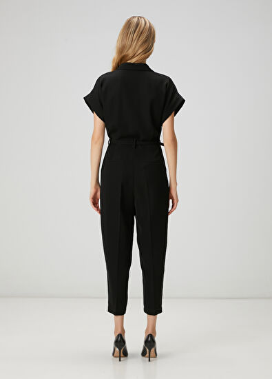Beymen Club Black Belt Detailed Jumpsuit - 5