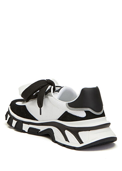 Dolce&Gabbana Country White Black Men's Leather Sneakers - 3