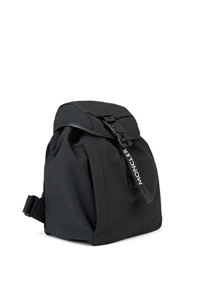Moncler Siyah Logolu Kadın Sırt Çantası - 3