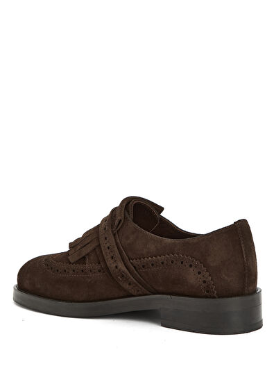 Beymen Club Kahverengi Tokalı Kadın Süet Ayakkabı - 3