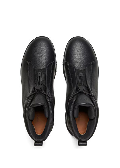 Siyah Erkek Deri Bot - Görsel 6