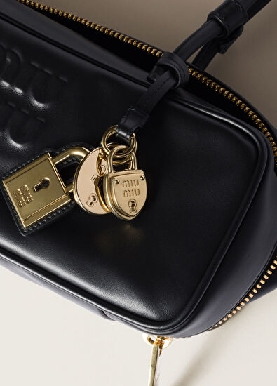 Miu Miu Beau Siyah Deri Kadın El Çantası - 5