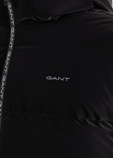 Gant Siyah Kapüşonlu Erkek Spor Yelek - 5
