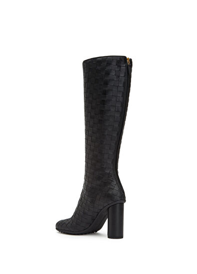 Siyah Kadın Deri Çizme - Görsel 4