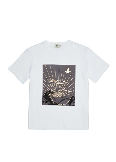 Beymen Club Beyaz Baskılı T-shirt - 7