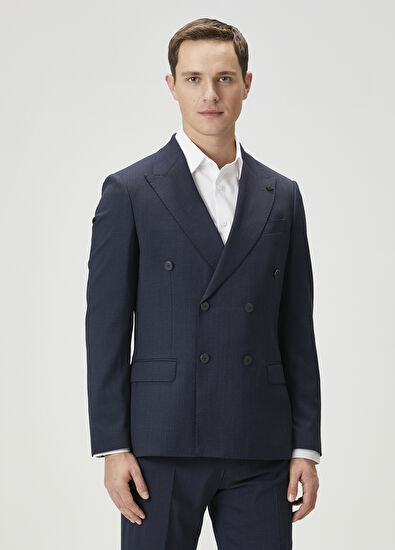 Beymen Club Lacivert Çizgili Takım Elbise - 3