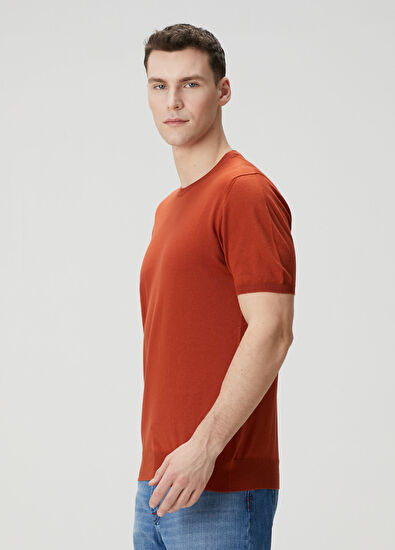 Kiton Kiremit Kısa Kollu Triko - 3