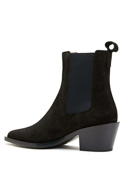 Siyah Kadın Süet Bot - Görsel 4