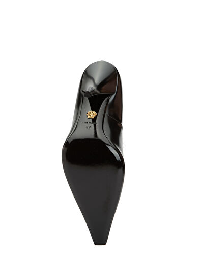 Versace Siyah Deri Stiletto - 5