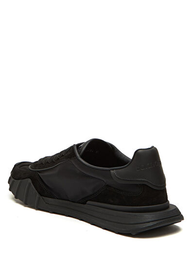 Athletic Siyah Erkek Deri Sneaker - Görsel 4