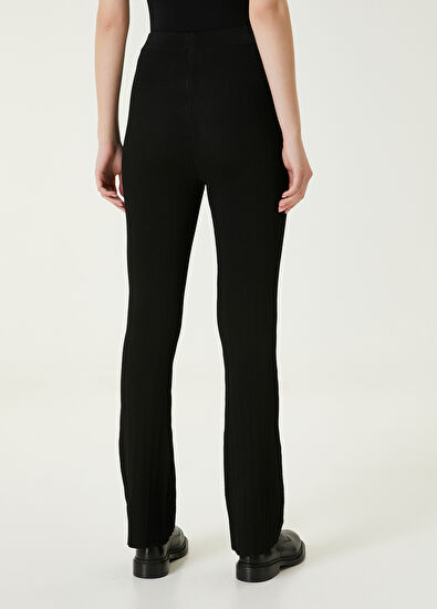 Beymen Club Black Wide-Leg Knit Pants - 5