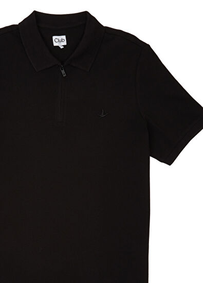 Beymen Club Black Interlock Piqué Polo Shirt - 7