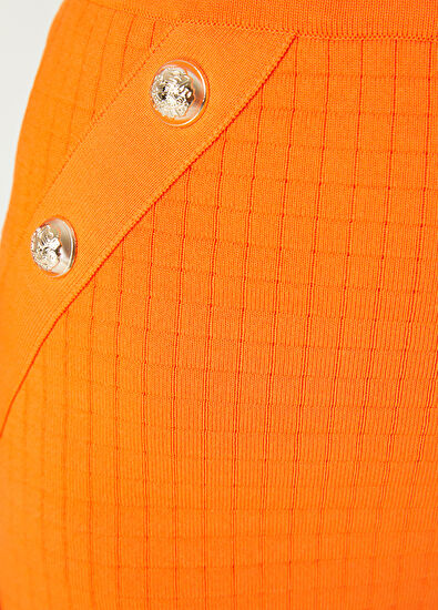 Beymen Club Turuncu Mini Triko Etek - 5