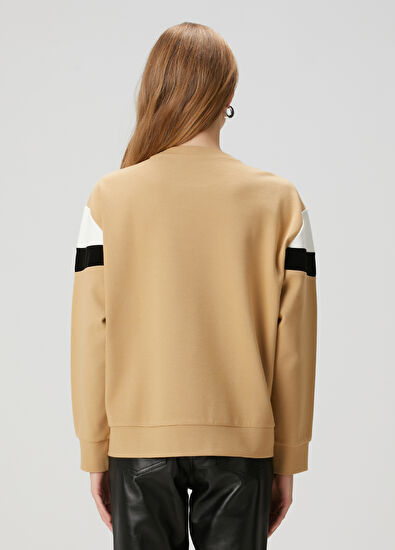 Beymen Club Deve Tüyü Zincir Taşlı Sweatshirt - 5