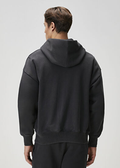 Purple Brand Siyah Kapüşonlu Sweatshirt - 4