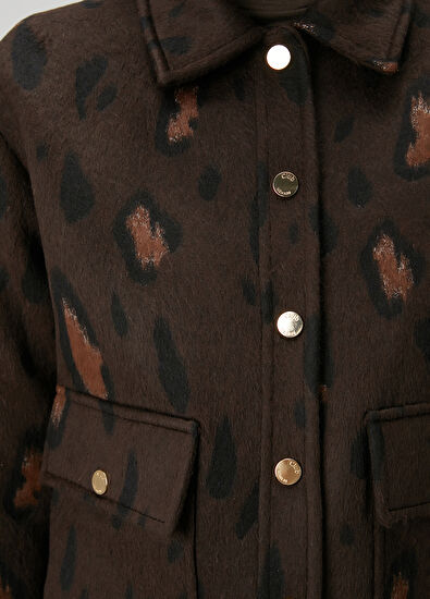 Beymen Club Kahverengi Leopar Desenli Ceket - 7