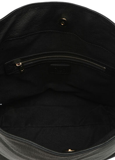 Beymen Club Black Women's Leather Hobo Shoulder Bag - 5