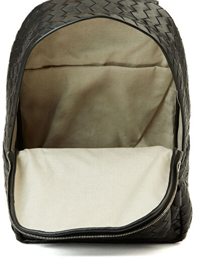 Siyah Erkek Deri Sırt Çantası - Görsel 7