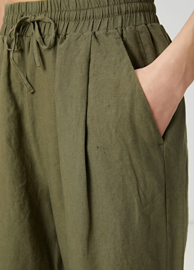 Beymen Club Khaki Linen Pants - 5
